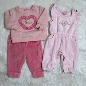 Juicy Couture Baby Girl Bundled Outfits